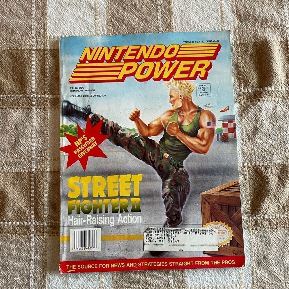 NINTENDO POWER VOLUME 38 Street Fighter